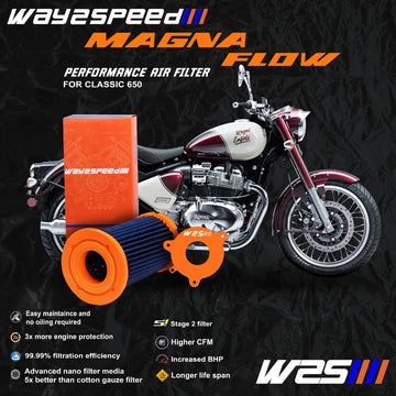 Performance Air Filter for Royal Enfield Classic 650 | Way2Speed  | W2S Magna Flow High