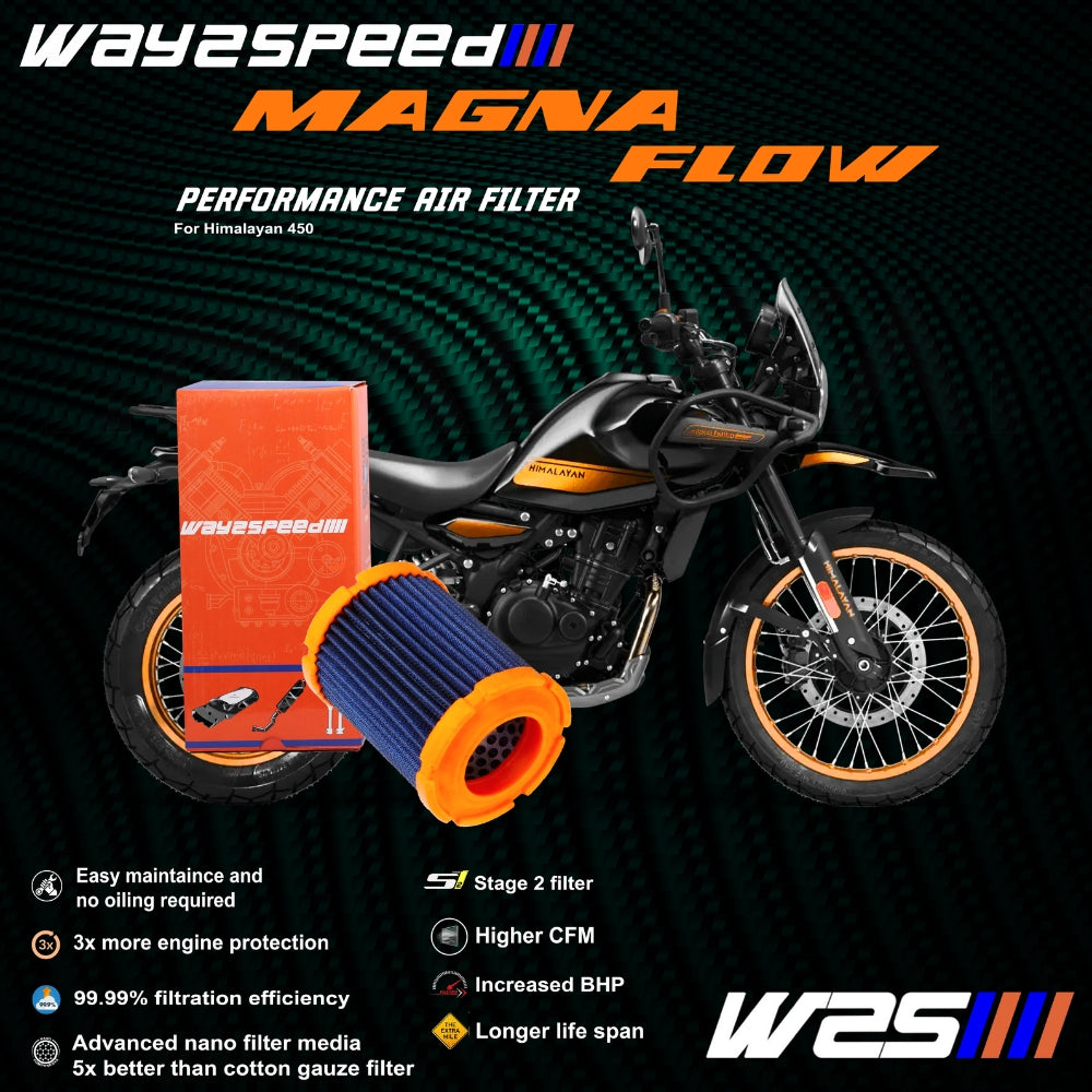 Royal Enfield Himalayan 450 Performance Air Filter | Way2speed ( W2S ) Magna Flow