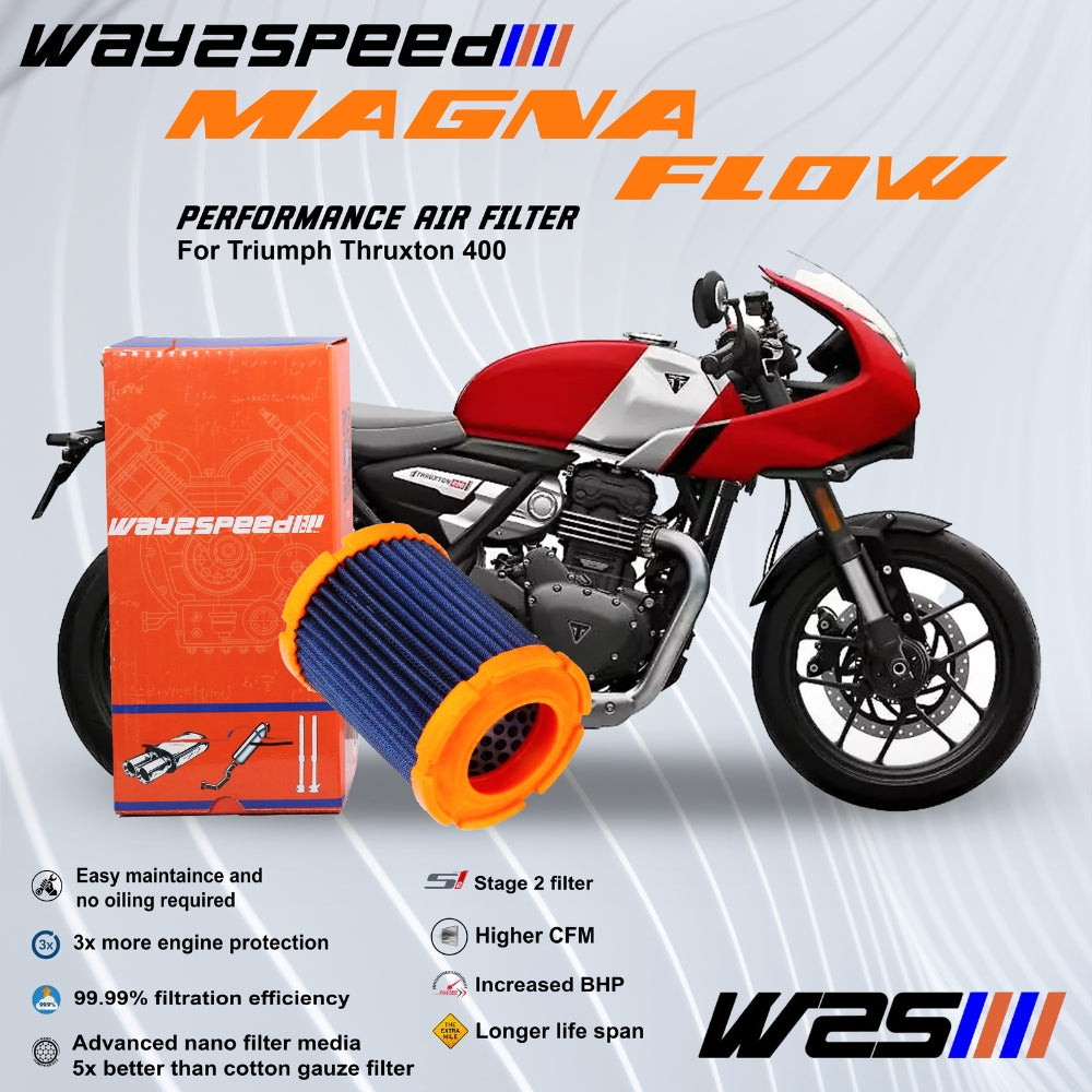Triumph Thruxton 400 | Air Filter | Way2speed ( W2S ) Magna Flow