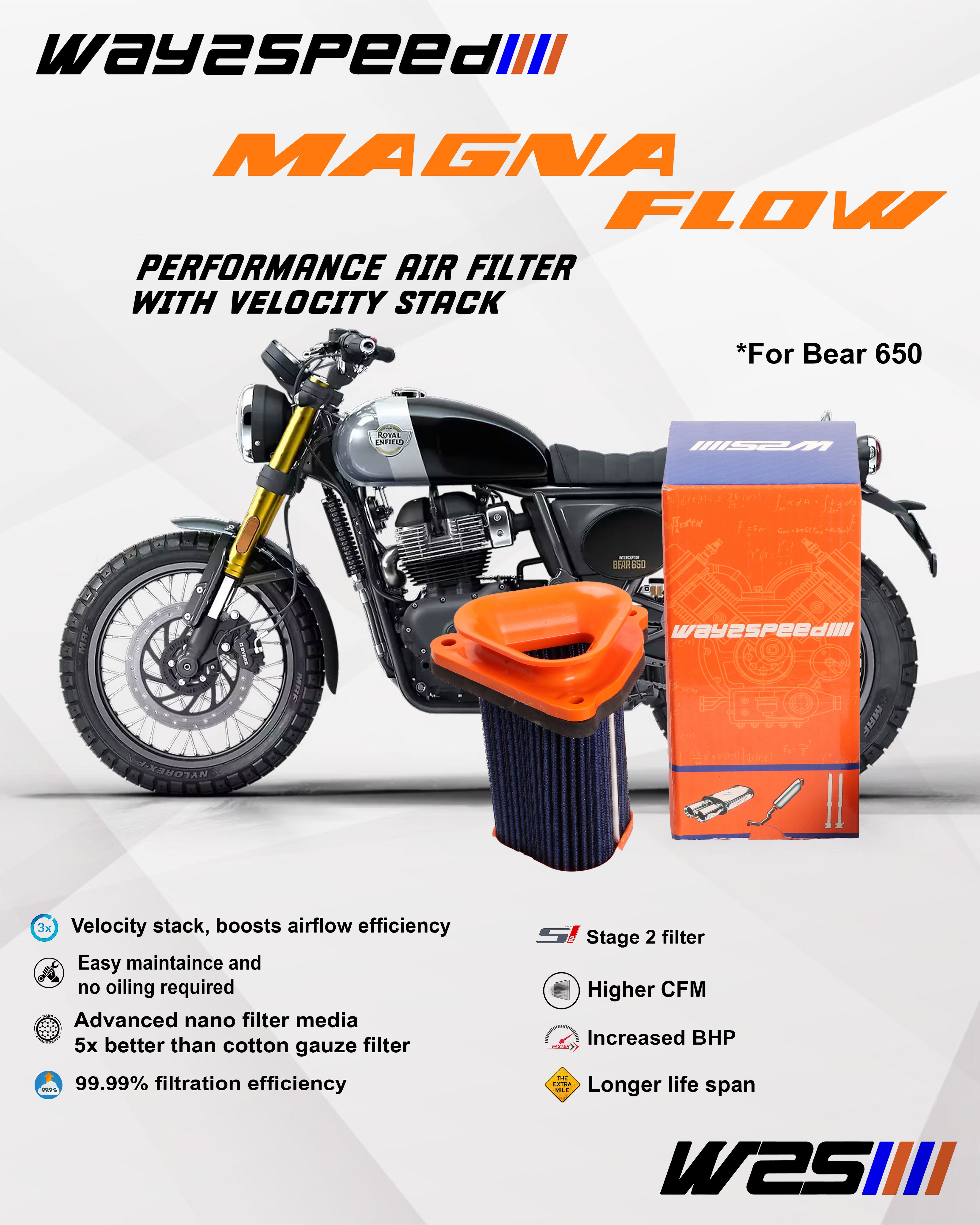 High-Performance Air Filter for Royal Enfield Bear 650 | Way2Speed Magna Flow